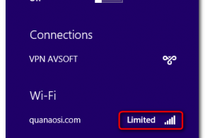 Wifi thỉnh thoảng tự động bị Limited và không kết nối internet được