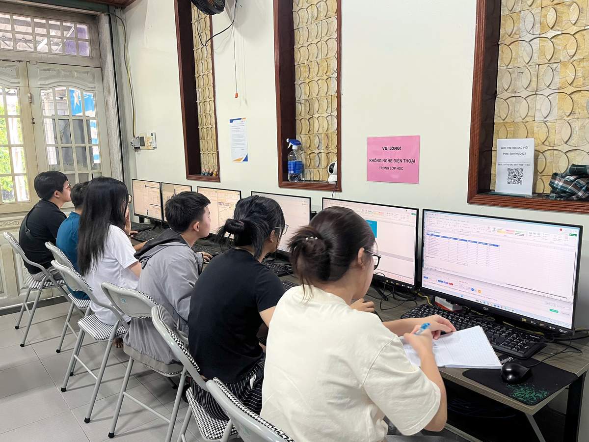 Học Excel Gò Vấp với bài tập bảng dữ liệu thực tế