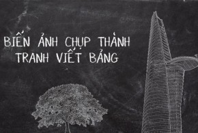 Sản phẩm sau khi thức hiện chuyển ảnh chụp thành tranh viết bảng