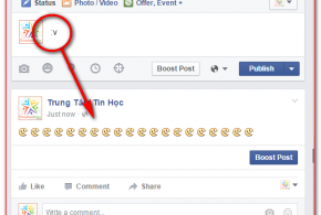 Cach go biểu tượng Pacman trên faceboook