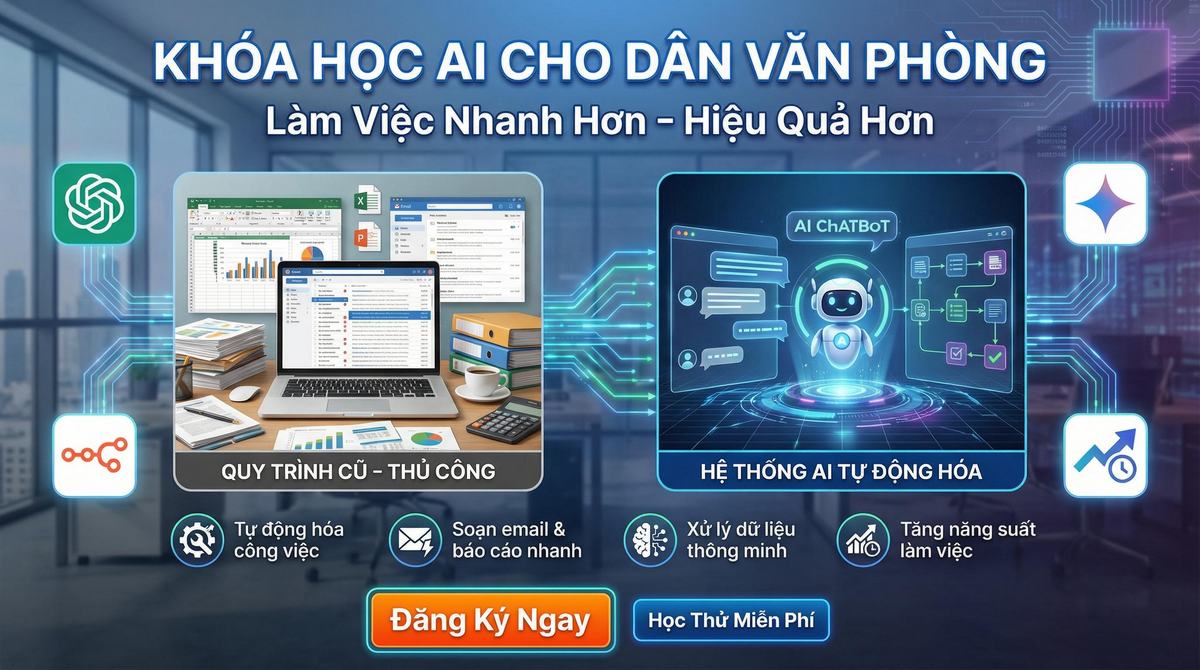 Khóa Học AI Cho Dân Văn Phòng