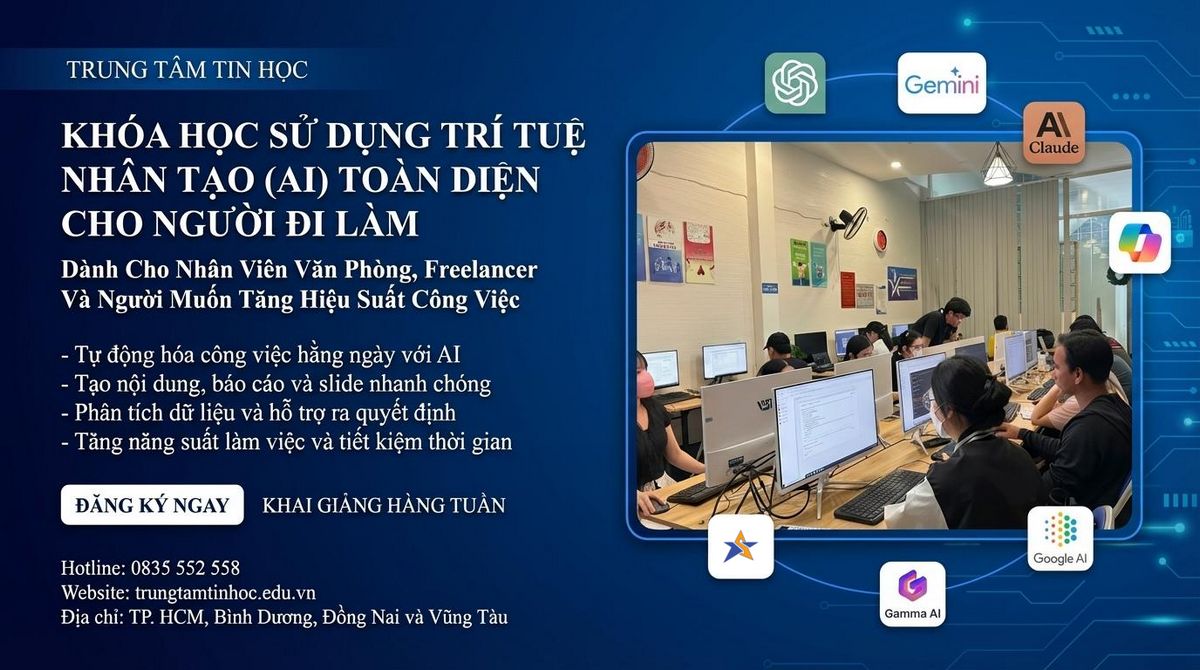 Giới Thiệu Về Khóa Học Sử Dụng Trí Tuệ Nhân Tạo (AI) Toàn Diện