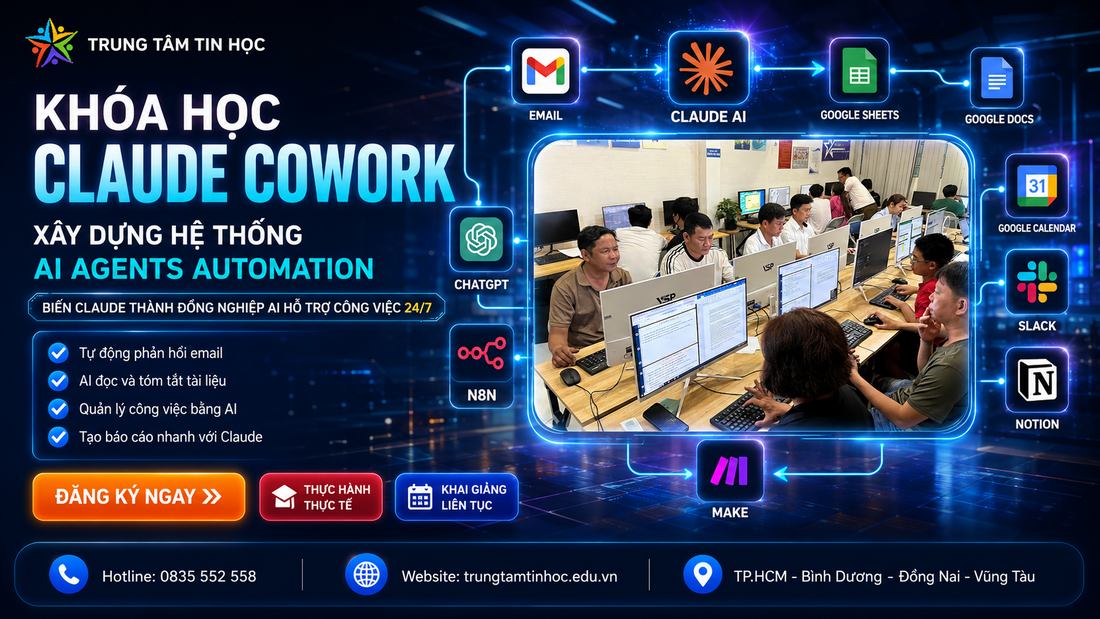 Khóa học Claude Cowork - Ứng dụng AI Agents Automation